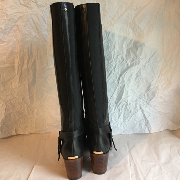 KATE SPADE BLACK KNEE BOOTS SZ-8.5 - Picture 4 of 8